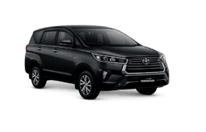 Toyota Innova Reborn hitam untuk layanan sewa mobil Jakarta dengan driver profesional dari Butong Rent Car