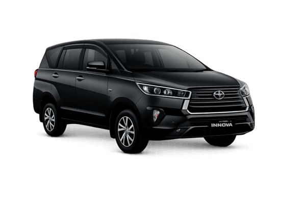 Toyota Innova Reborn hitam untuk layanan sewa mobil Jakarta dengan driver profesional dari Butong Rent Car